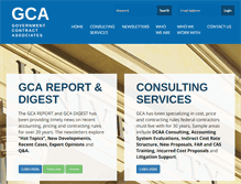 Tablet Screenshot of govcontractassoc.com